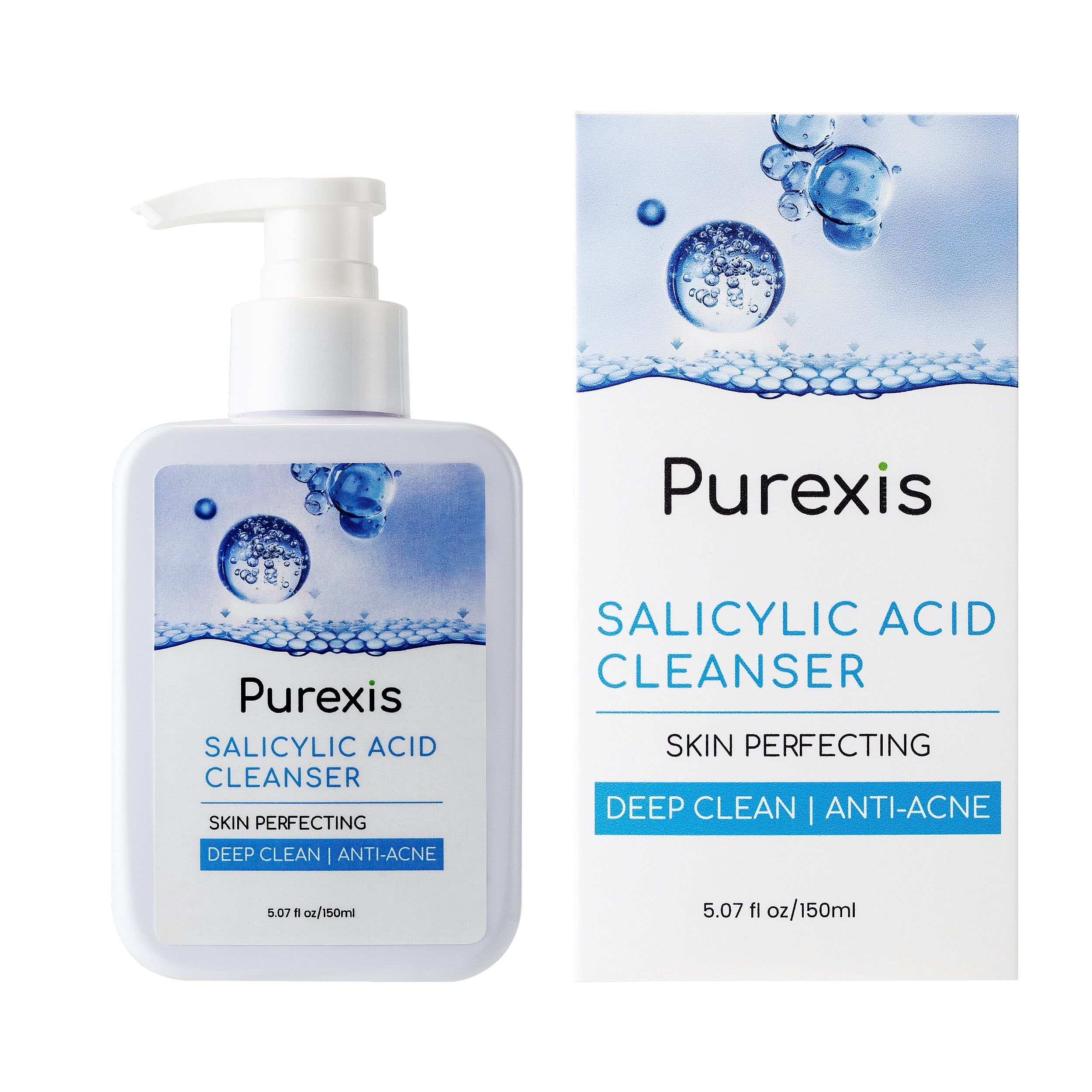 Purexis Salicylic Acid Face Wash 150ml — gentle BHA cleanser for oily and acne-prone skin