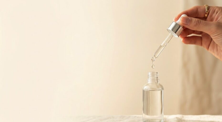 Squalane benefits for all skin types clear serum dropper